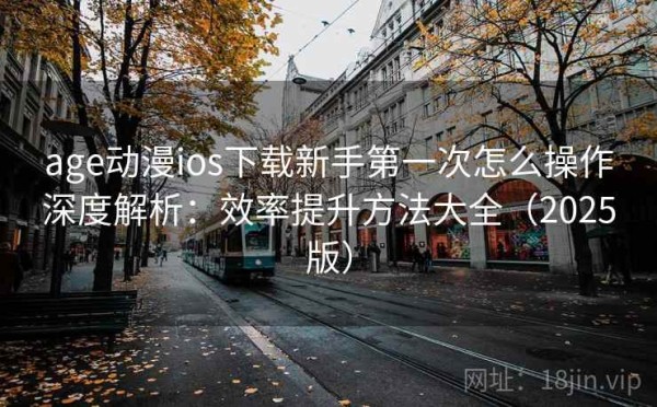 age动漫ios下载新手第一次怎么操作深度解析：效率提升方法大全（2025版）