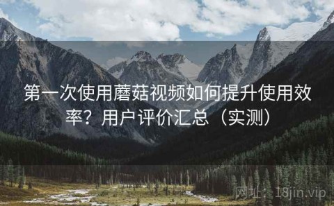 第一次使用蘑菇视频如何提升使用效率？用户评价汇总（实测）