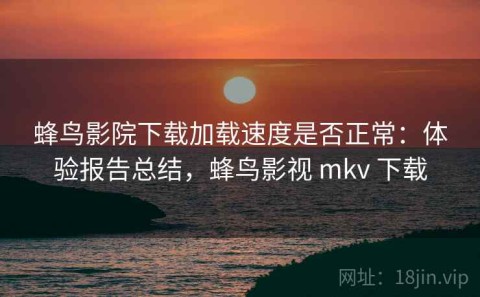 蜂鸟影院下载加载速度是否正常：体验报告总结，蜂鸟影视 mkv 下载